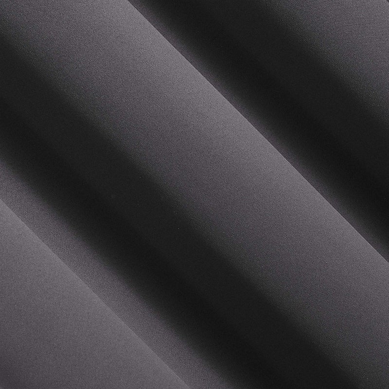 Sun Zero Easton Energy Saving Blackout Rod Pocket Curtain Panel, 40" x 95", Charcoal Gray - Image 3